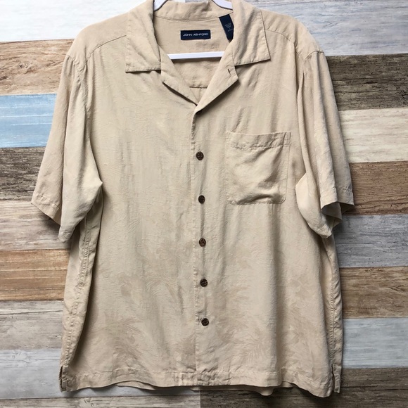John Ashford Mens Blue Camp Shirt